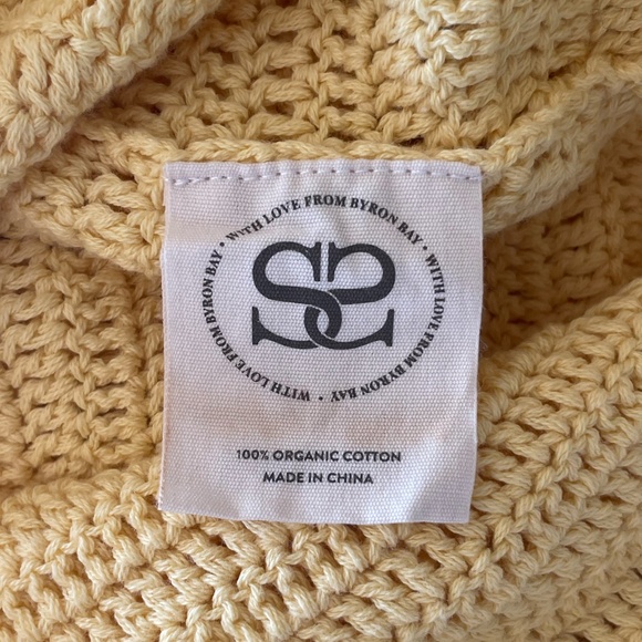 Spell & The Gypsy Let The Sunshine In Crochet Mini Dress Yellow Small - Picture 13 of 16